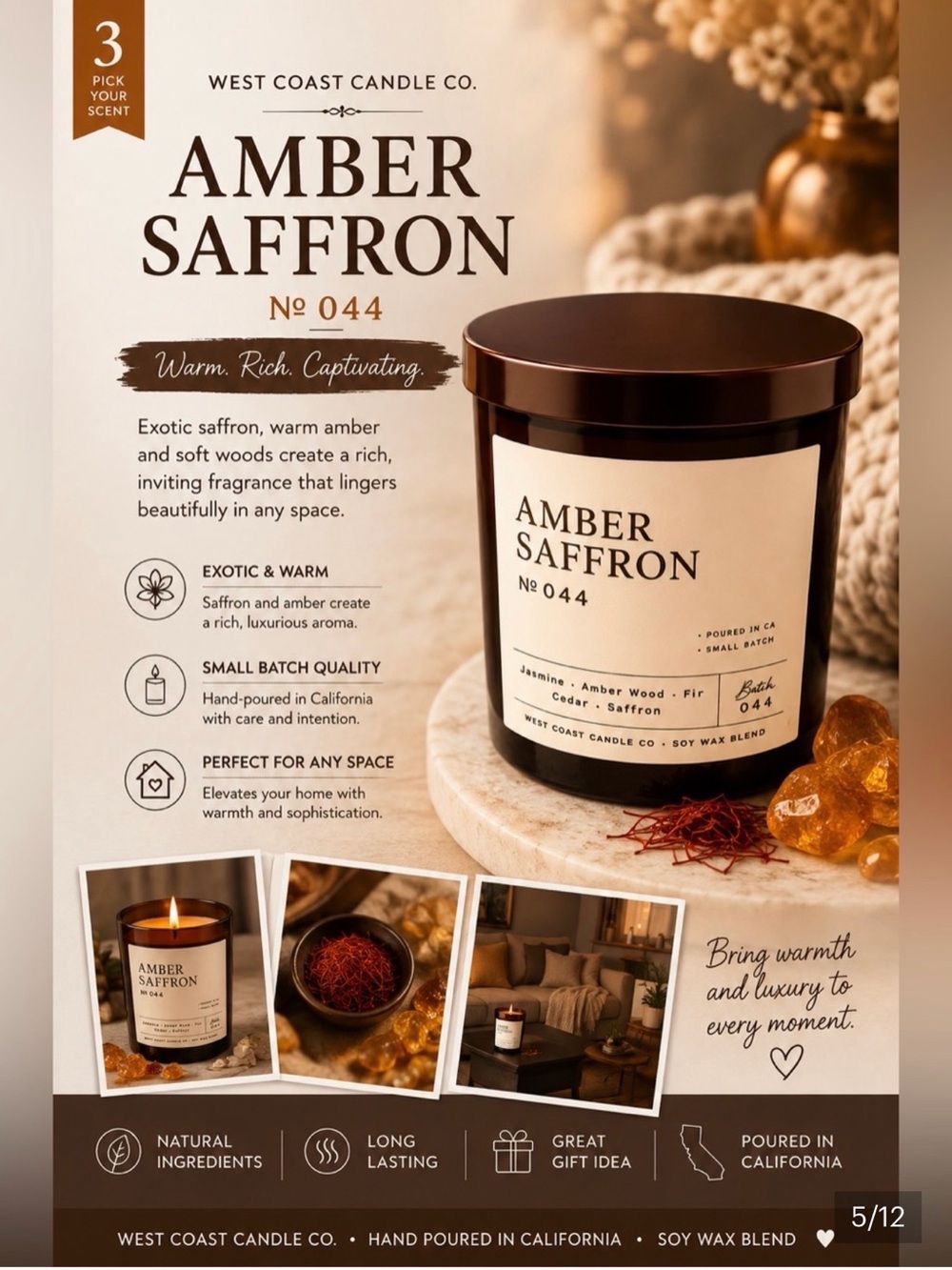 Buy now: SAND + PAWS Pet Odor Candle or Lux Candles — Buyer’s Pick - Picture 3 of 10